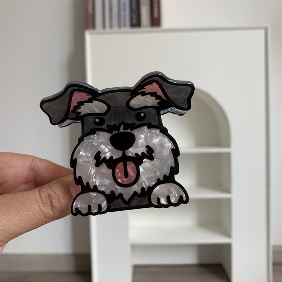 BUY NOW - Acrylic Dog Shaped Hair Clip - Picture 8 of 9